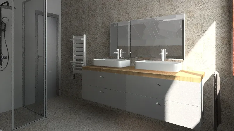 Koupelna horní 3d design renderings
