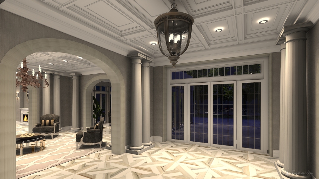 Hallway3 3d design renderings