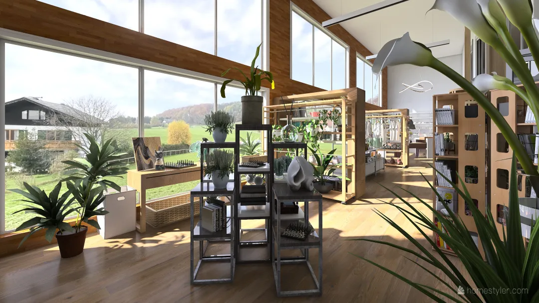 Capstone Update: Ecological Resort Lobby and Gift Shop 3d design renderings