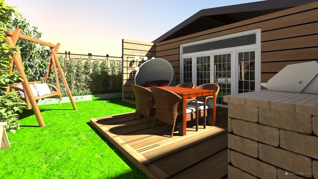 Home garden 3d design renderings
