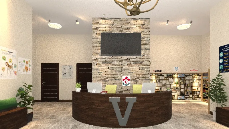 Country Vet Clinic 3d design renderings