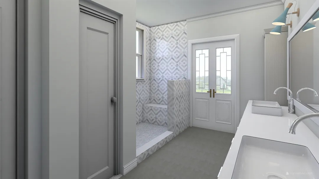 Romnes Remodeling - McKinney bathroom 3d design renderings