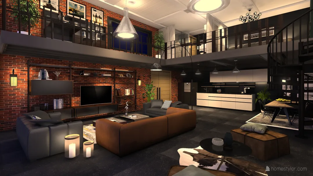 Duplex 3d design renderings
