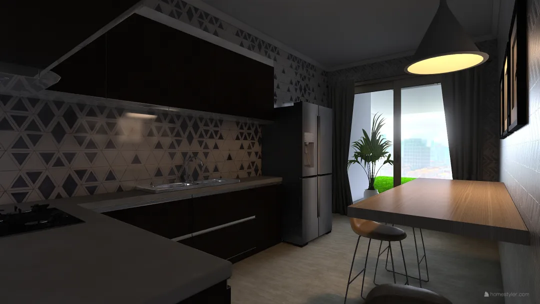 cozinha 2 3d design renderings