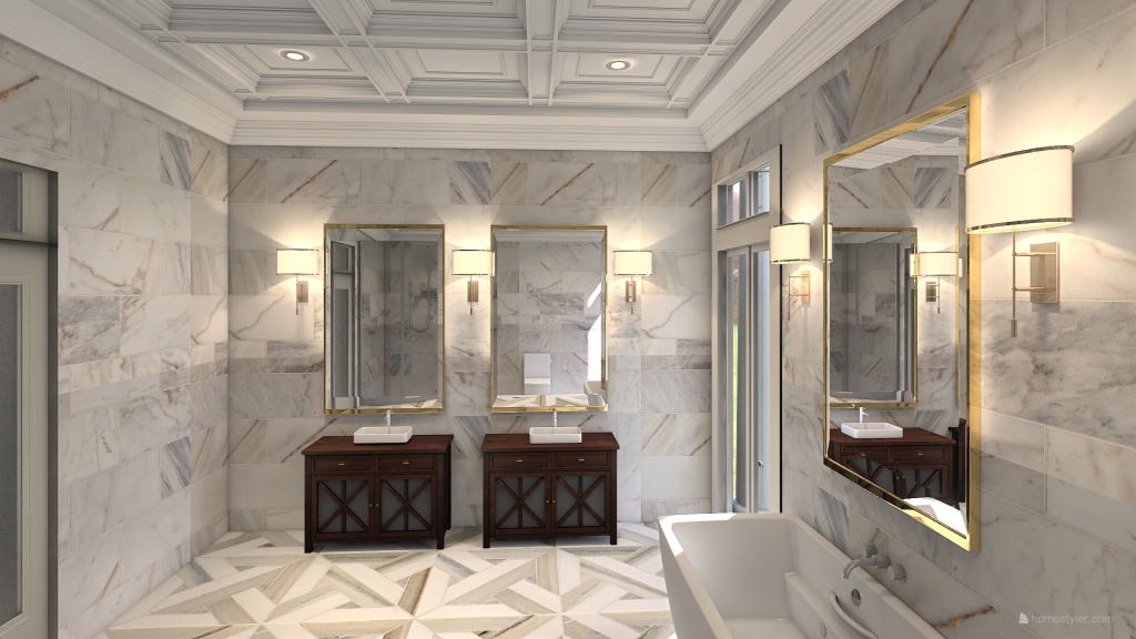 Master Bathroom1 3d design renderings