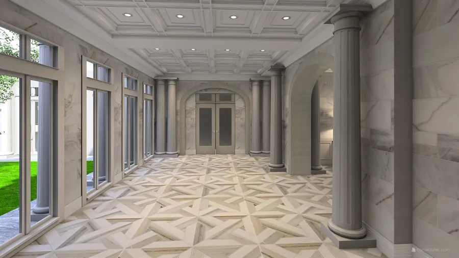 Hallway3 3d design renderings