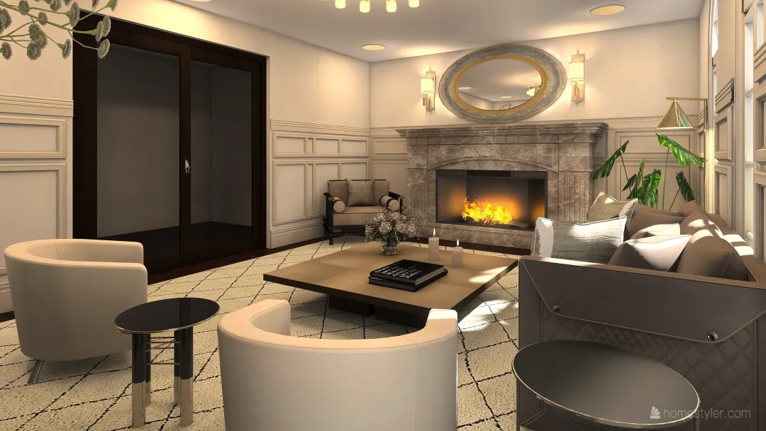 Insta Livingroom 3d design renderings