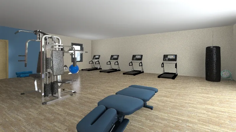 Towns Gym 3d design renderings