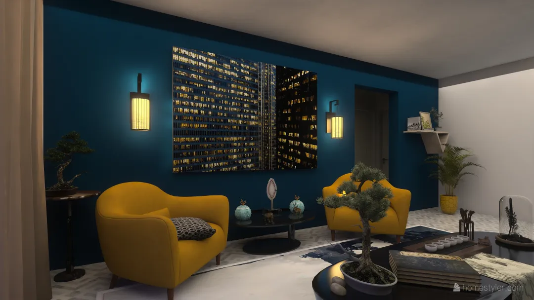 Living room2 3d design renderings