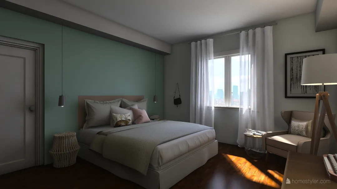France's bedroom 3d design renderings