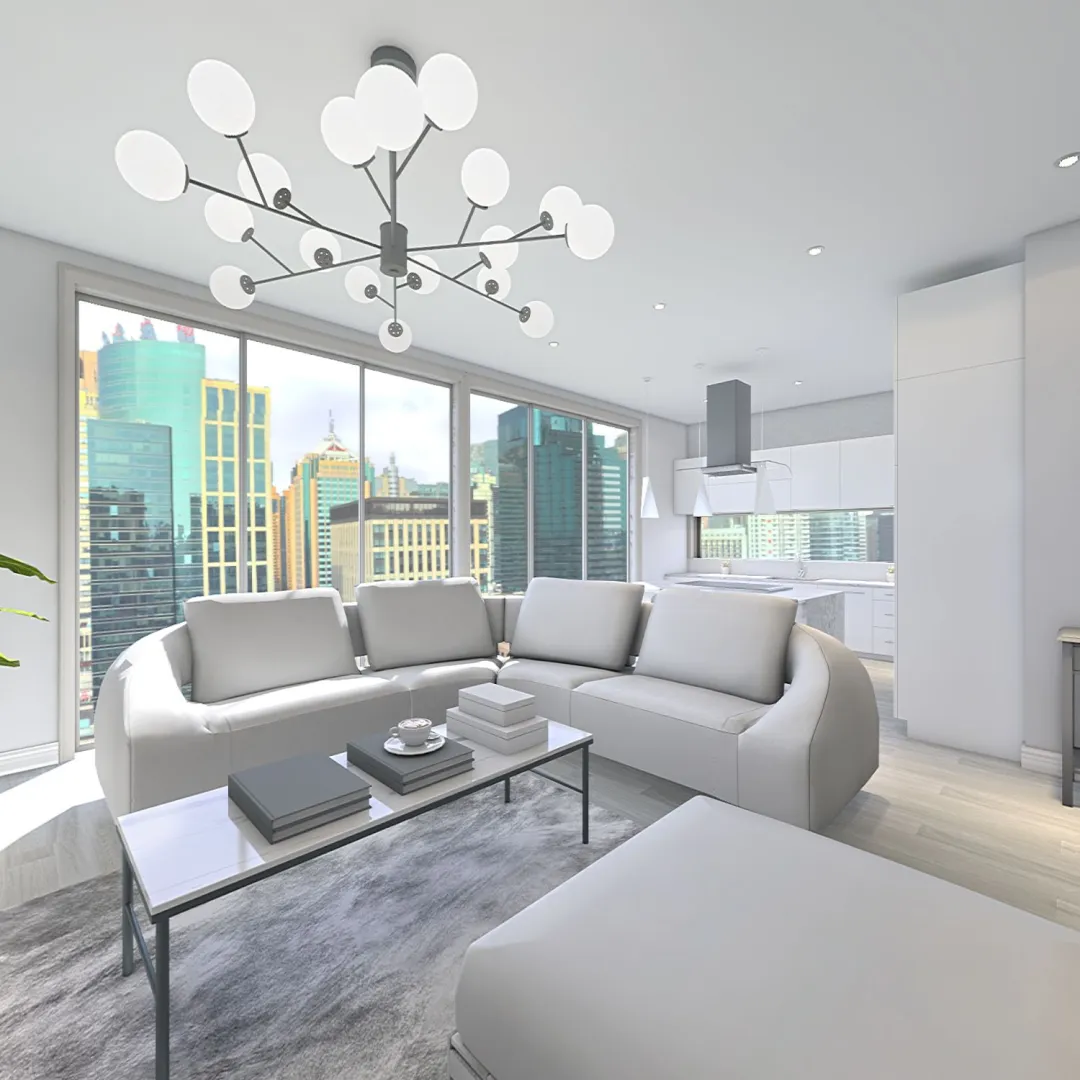 Influencer Apartment 3d design renderings