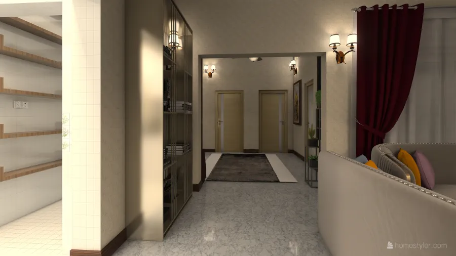 صالة داخلية 3d design renderings