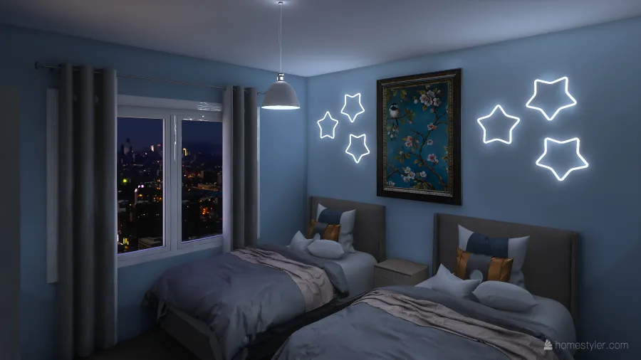 Bed rooms 3d design renderings