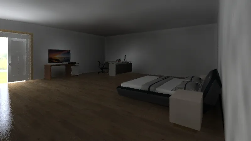 minimalist bedroom 3d design renderings