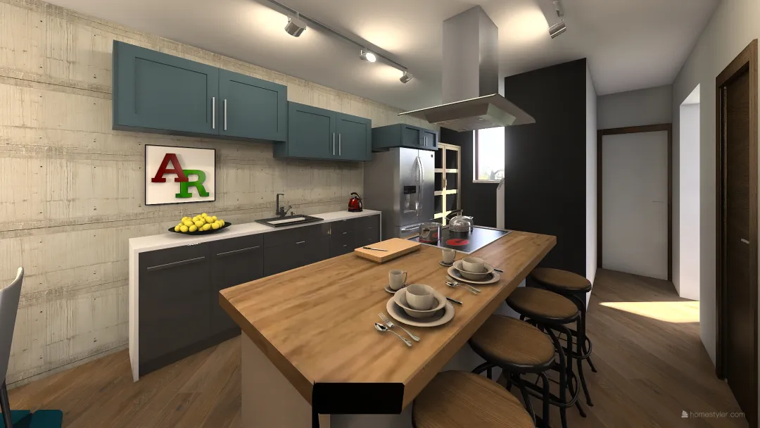 Kitchen Aleja Rodo 3d design renderings