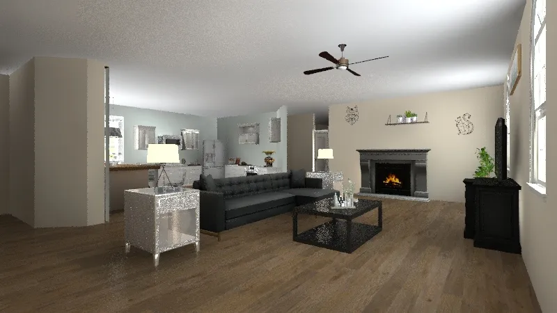 5 bedroom ranch 3d design renderings