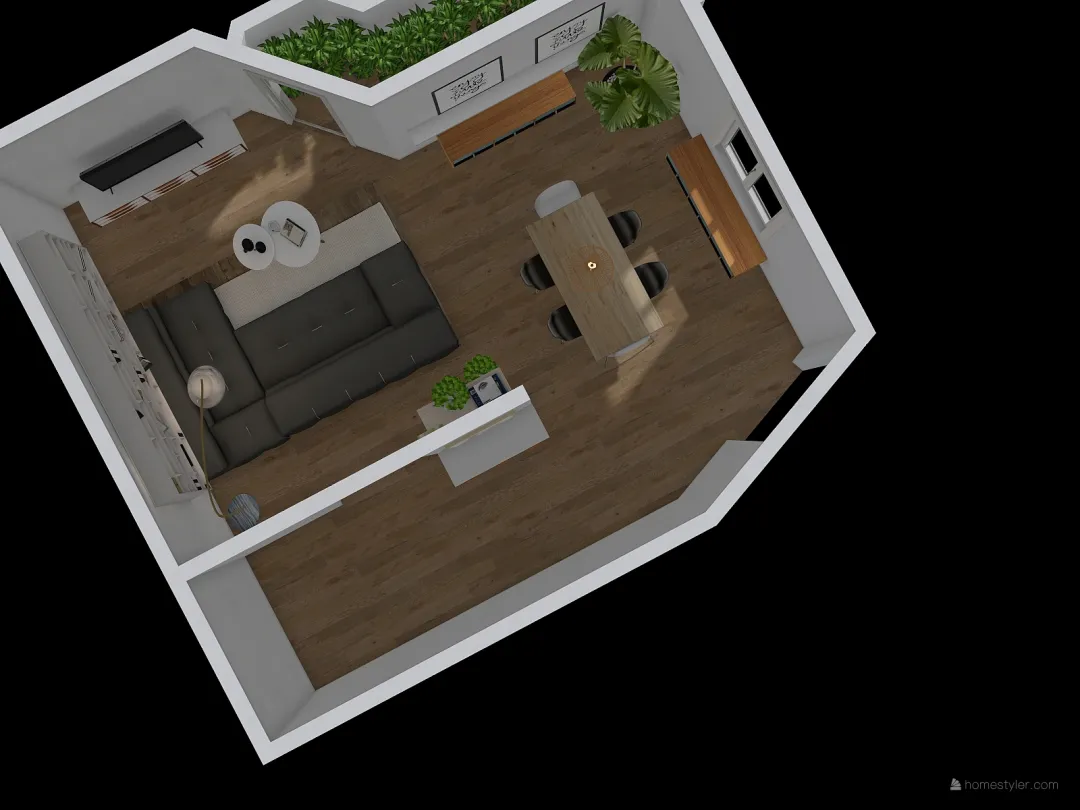 olga e dani living room CLAUDIA 3d design renderings