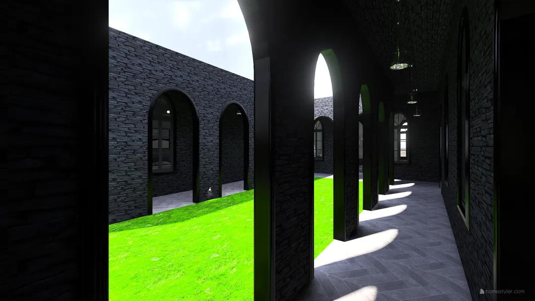 Dark House 3d design renderings