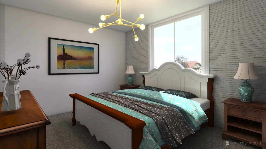 Kaitlyn Vangorkum Bedroom 3d design renderings