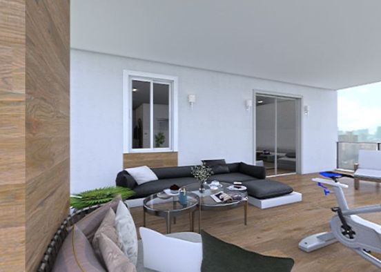 Terrace / Living room Design Rendering