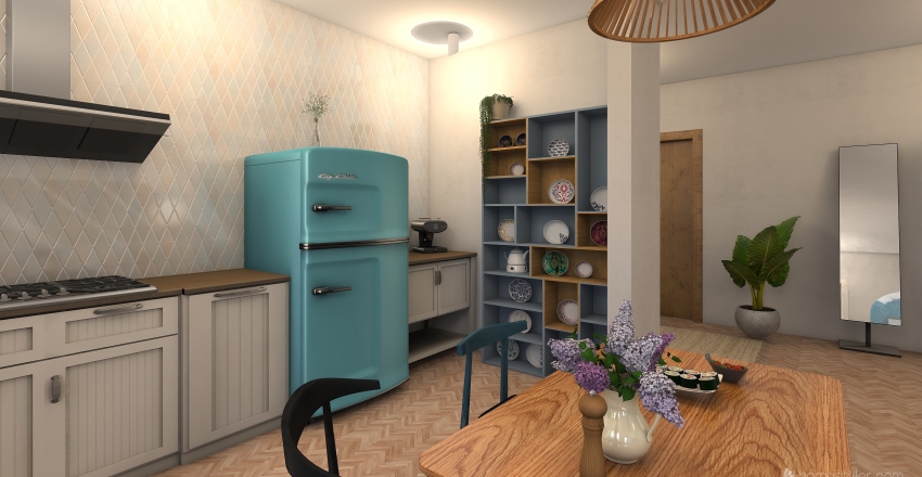 Nordic naturelle Interior Design Render