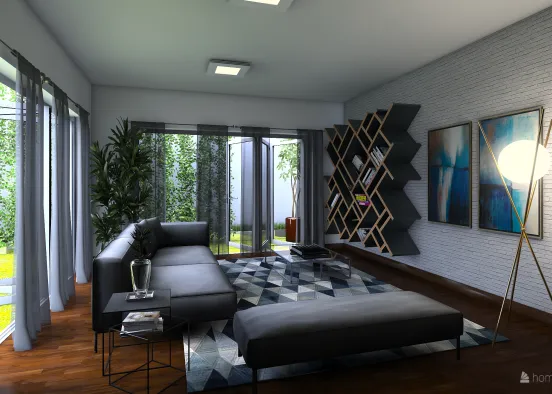 # Integração com a natureza Design Rendering