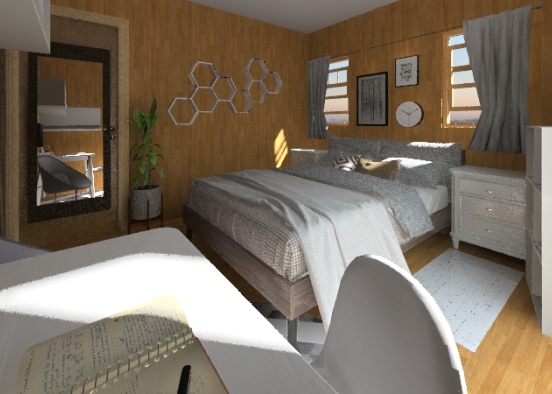 Wood Room Design Rendering