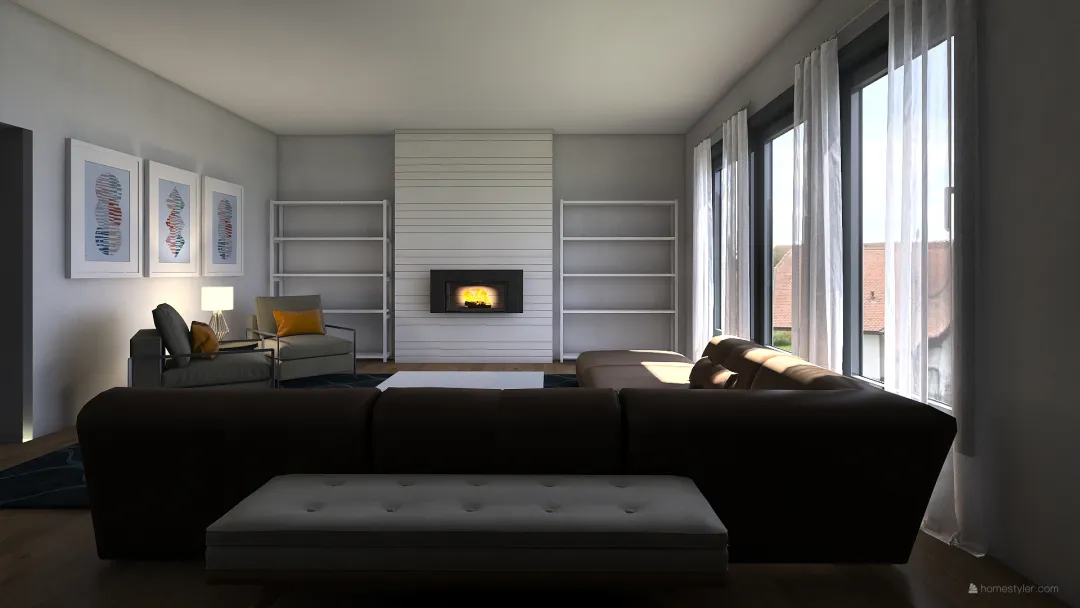Jenny Living Room 3d design renderings