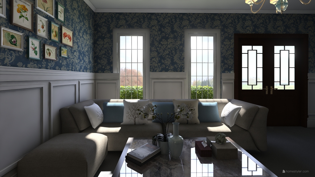Updated Cottage Home 3d design renderings