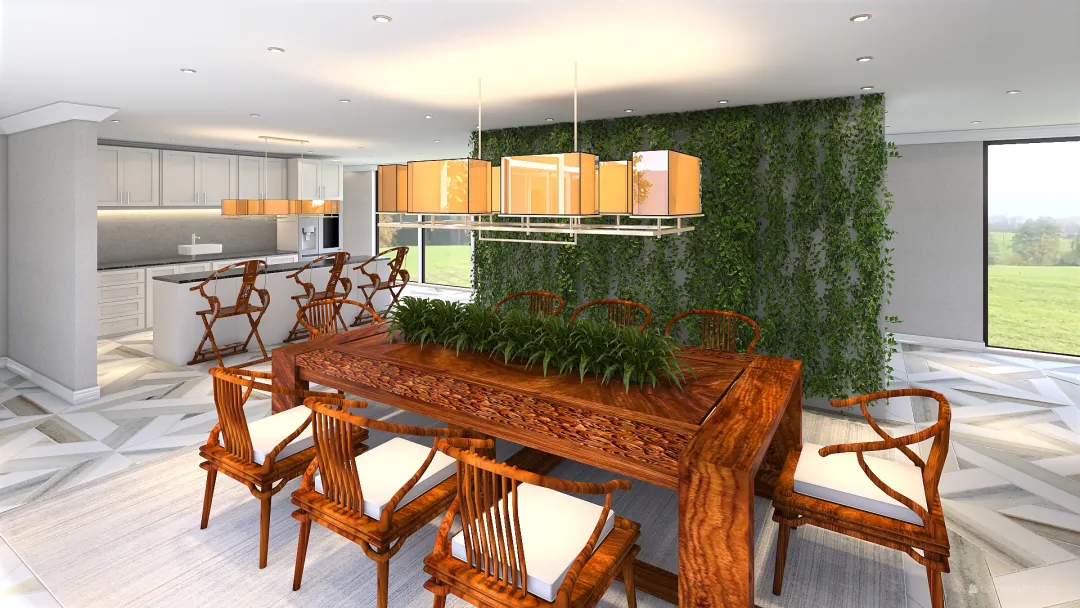 Oriential Home 3d design renderings
