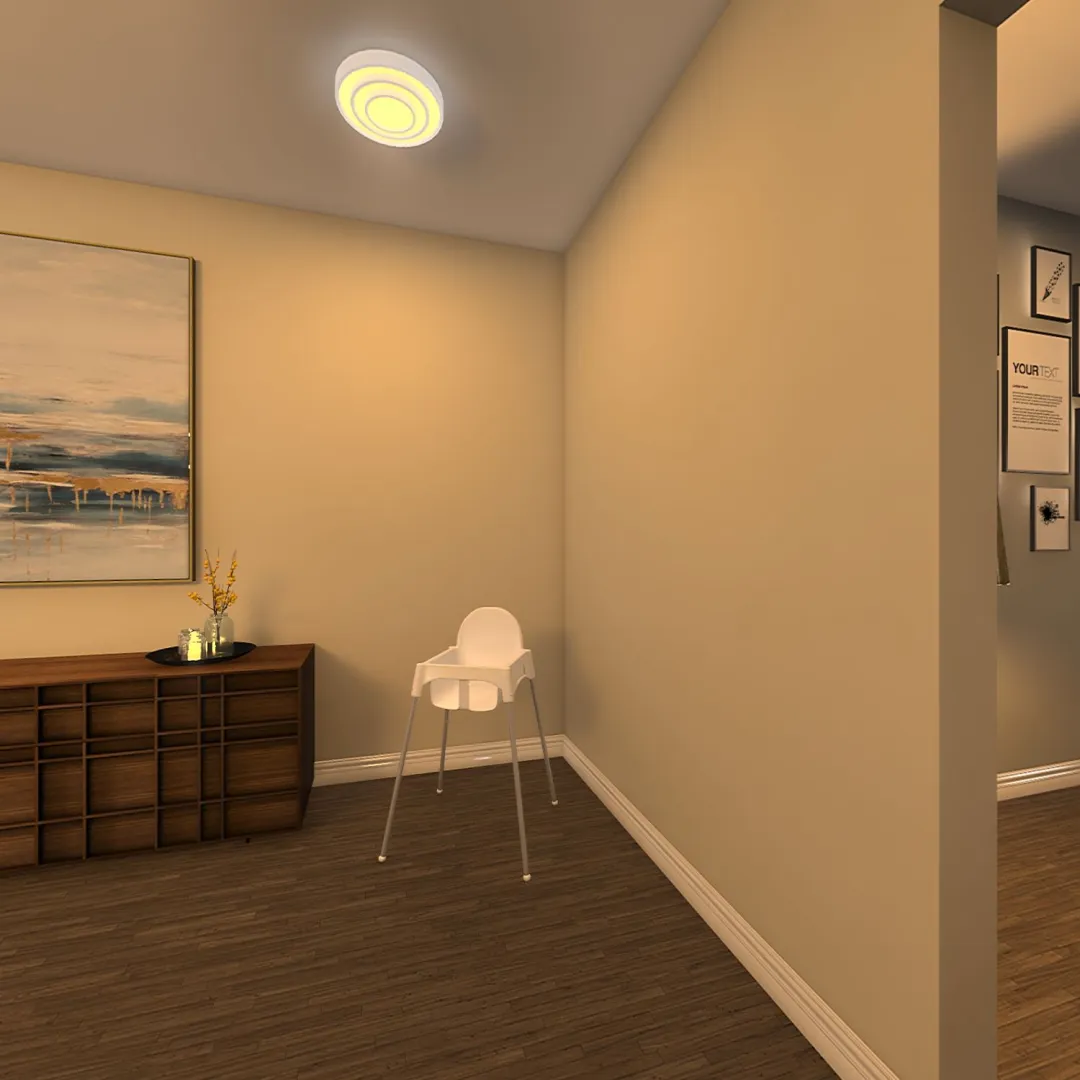 home for two 3d design renderings