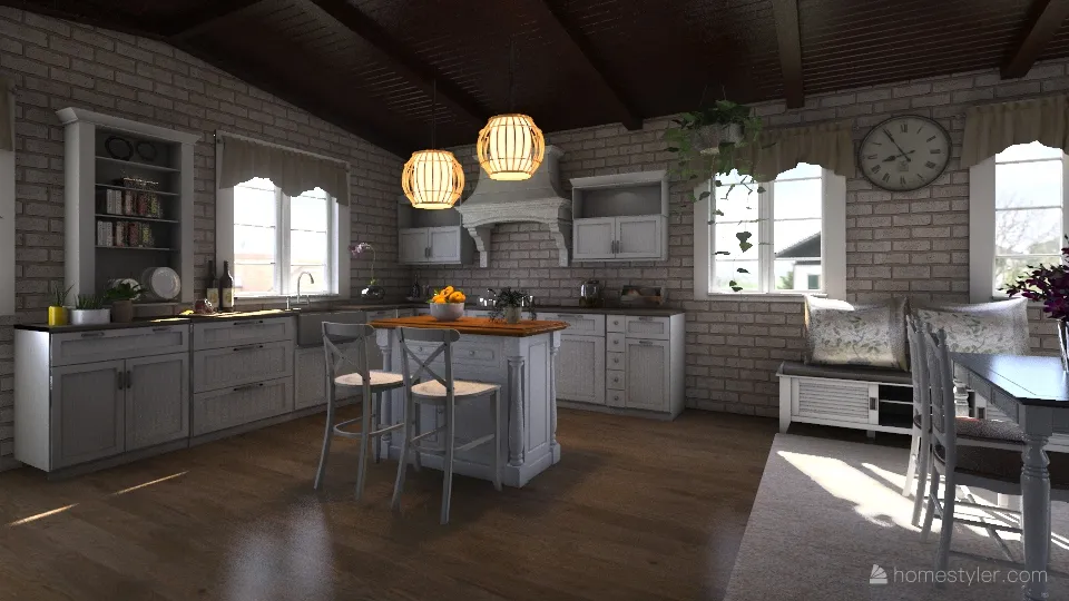 kitchen 3d design renderings