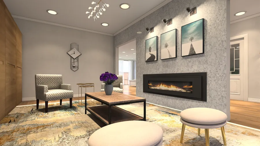 Master Bedroom Lounge 3d design renderings