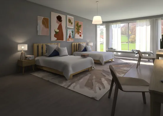 Room for two sisters Design Rendering