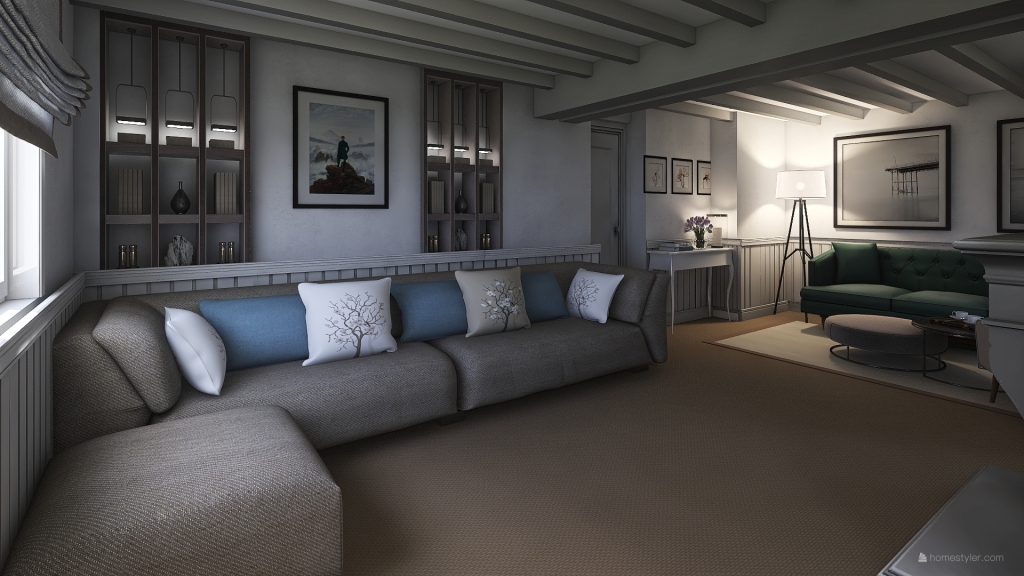 Lucy lounge 3d design renderings