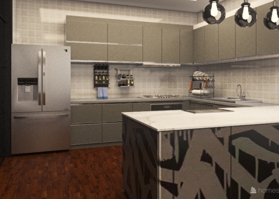 cozinha moderna  Design Rendering