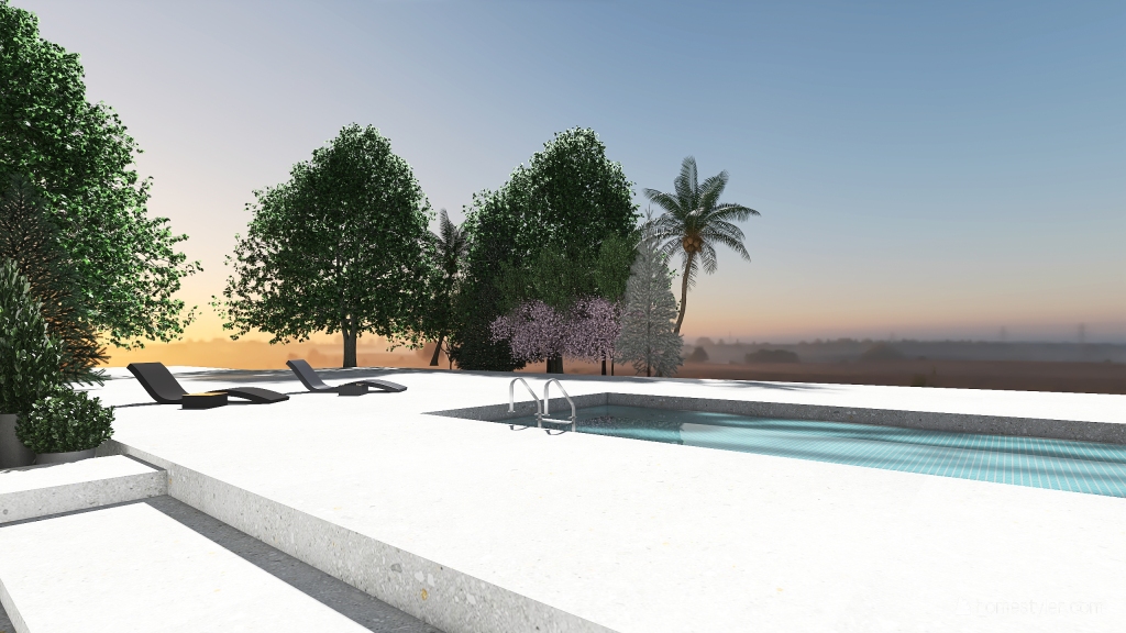 Contemporary Modern White Unnamed space 3d design renderings
