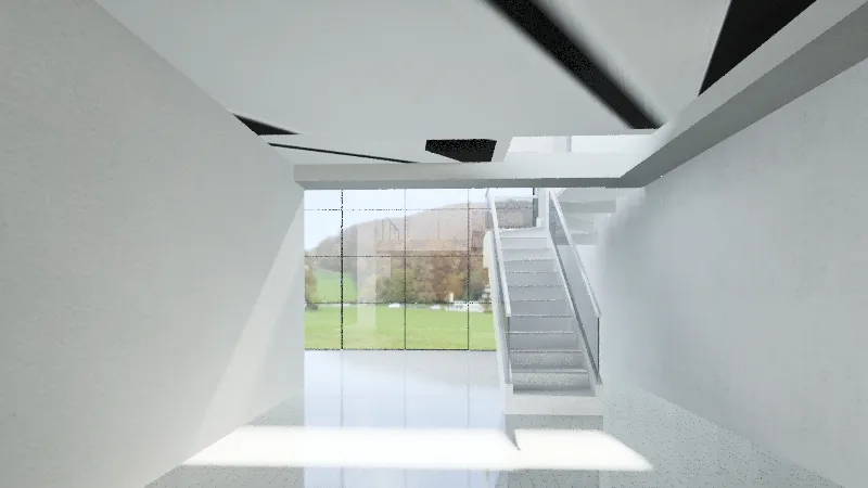 casa de vidro 3d design renderings