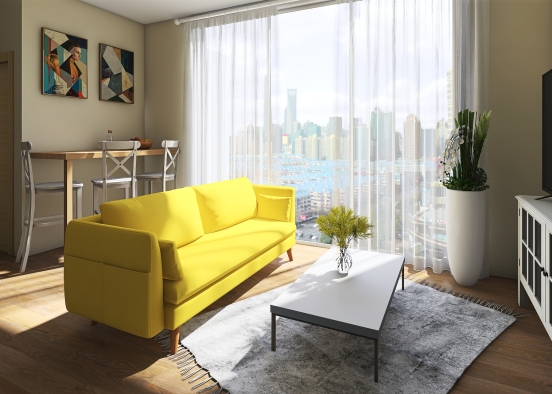 Ikea style Apartment Design Rendering