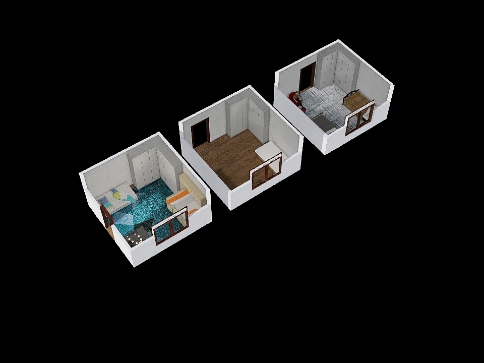 3 BEDROOMS 3d design renderings