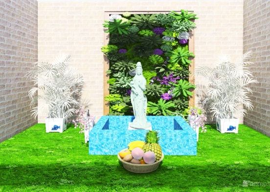 Kwan Yin garden Design Rendering