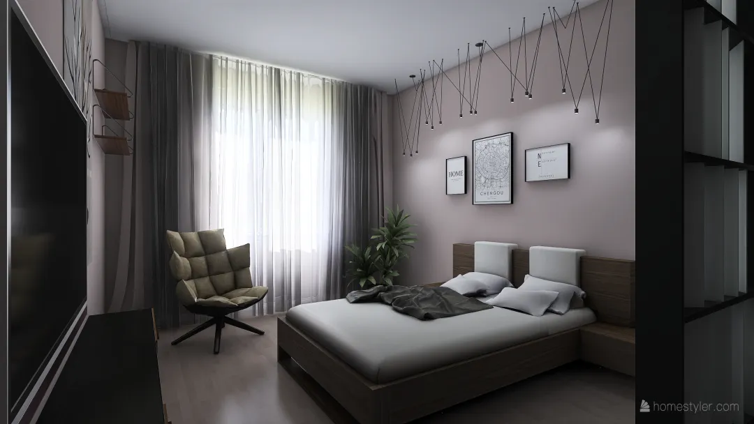 Квартира 2-х комнатная 3d design renderings