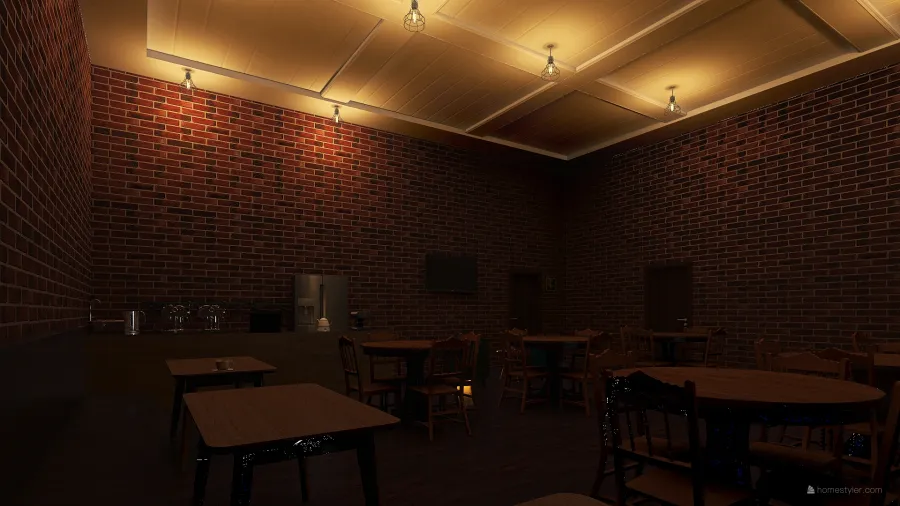 cafe 3d design renderings