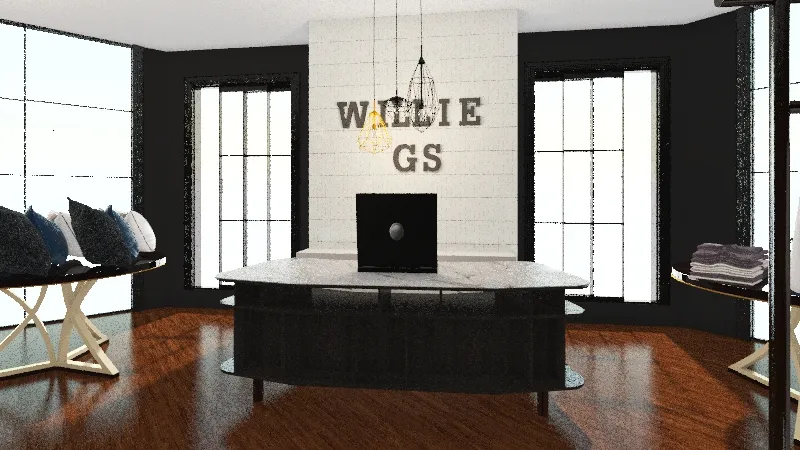 Willie G's Merch Store 3d design renderings