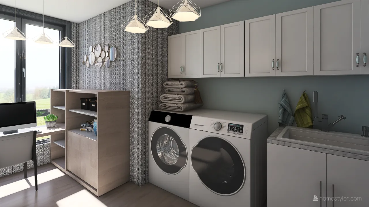 LaundryRoom 3d design renderings