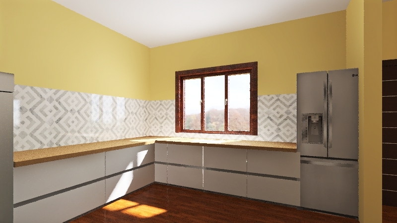 Cocina integrada/Living-ADO 2020 3d design renderings