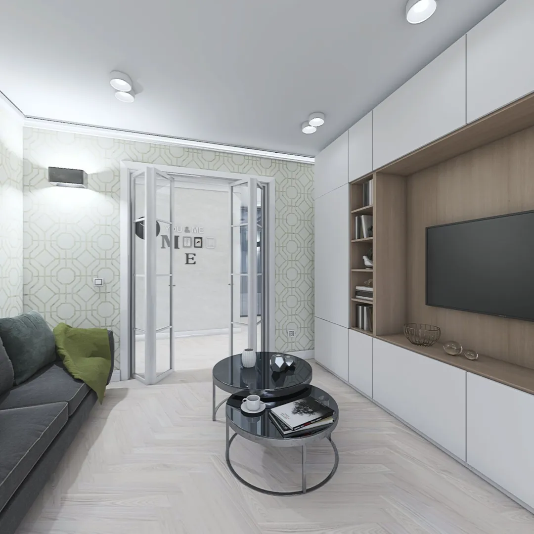 City apartment 85 m2 3d design renderings