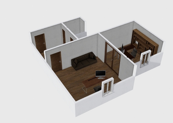 Falak - Two rooms Office Design Rendering
