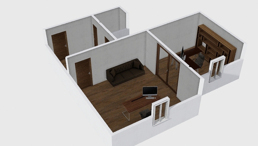 Falak - Two rooms Office 3d design picture 54.1