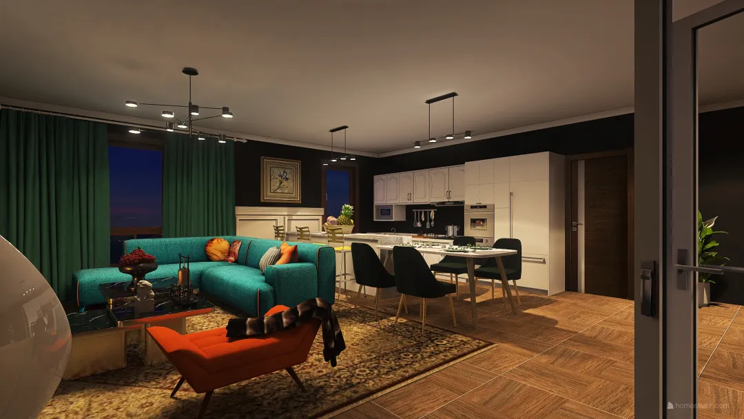 LOTS OF COLOR HOUSE 3d design renderings